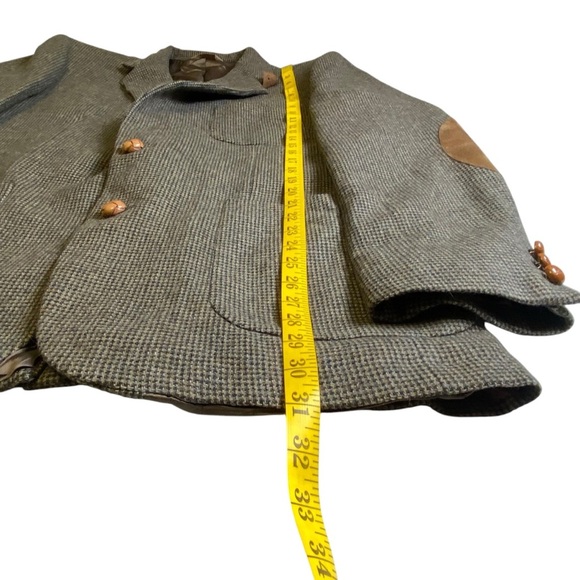 Hunt Valley Grey Black Patterned Sports Coat, 44L - Picture 4 of 13